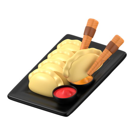 교자  3D Icon