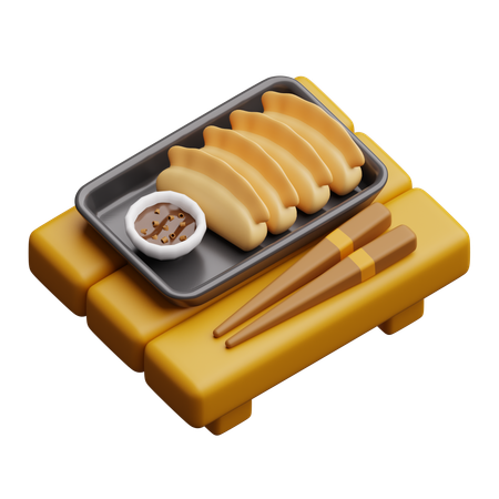 Gyoza  3D Icon