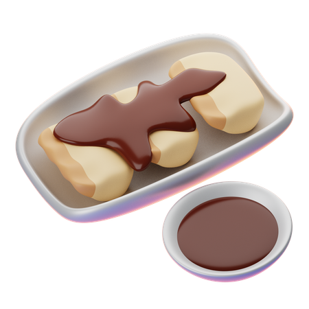 Gyoza  3D Icon