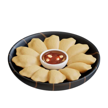 Gyoza  3D Icon