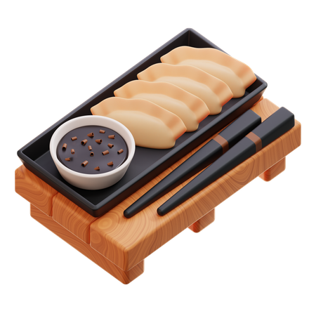 Gyoza  3D Icon