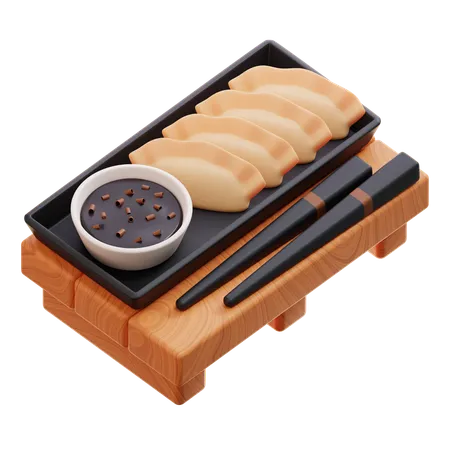 Gyoza  3D Icon