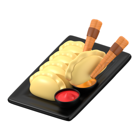Gyoza  3D Icon