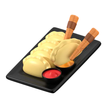 Gyoza  3D Icon