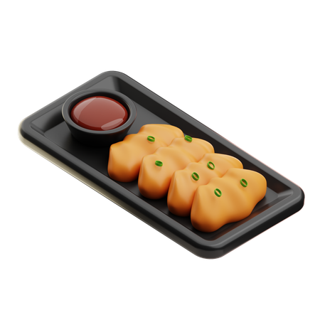 Gyoza  3D Icon