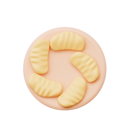 Gyoza  3D Illustration