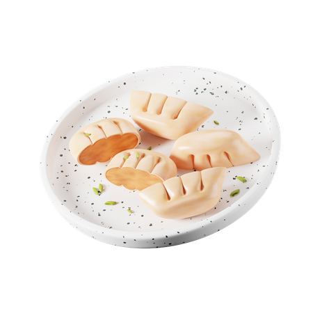 Gyoza Comida Japonesa  3D Icon