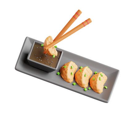 Gyoza (Gyros)  3D Icon