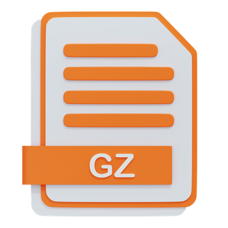 GZ File  3D Icon