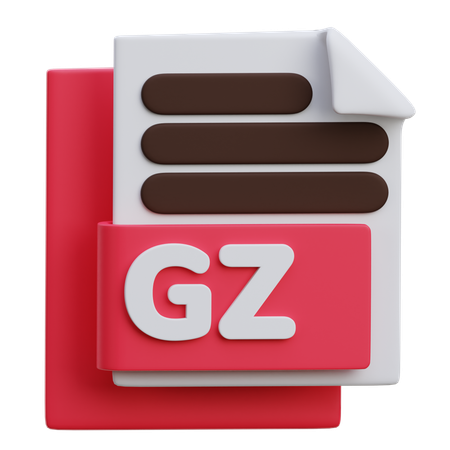 Gz File  3D Icon