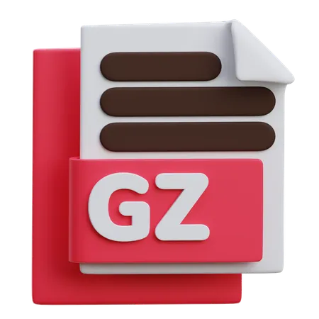 Gz File  3D Icon