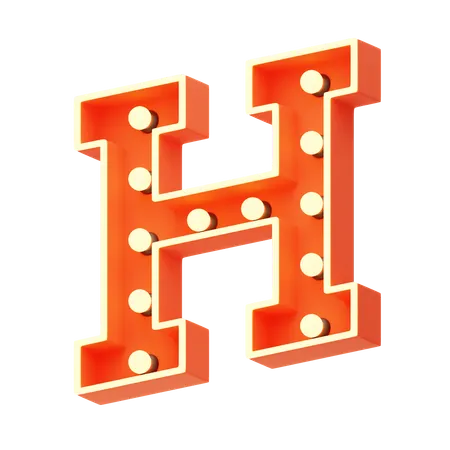 H  3D Icon