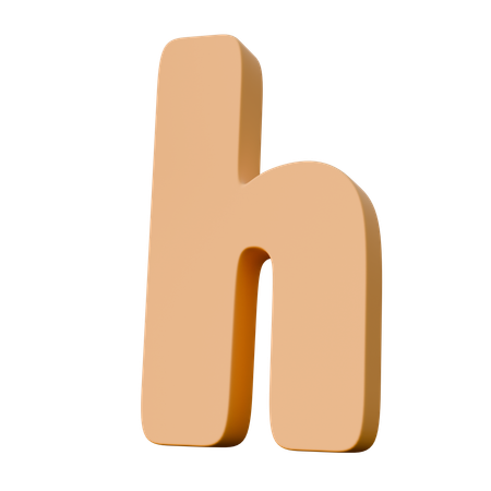 H  3D Icon