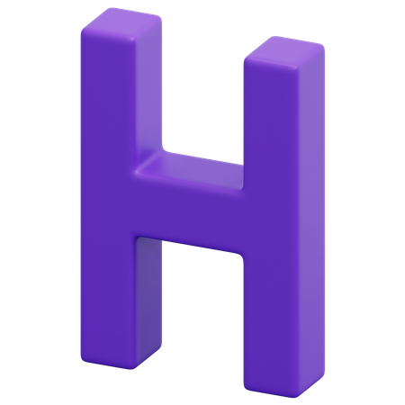 H  3D Icon