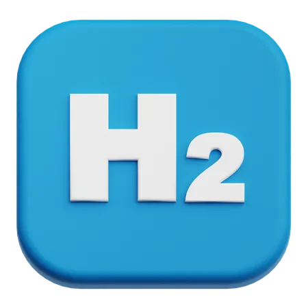 H 2  3D Icon