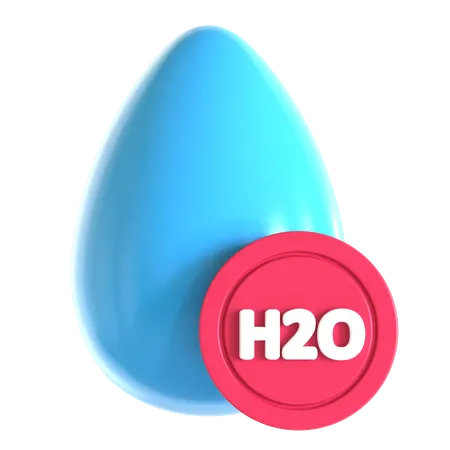 H2O  3D Icon