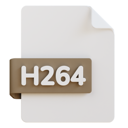 Fichier h 264  3D Icon