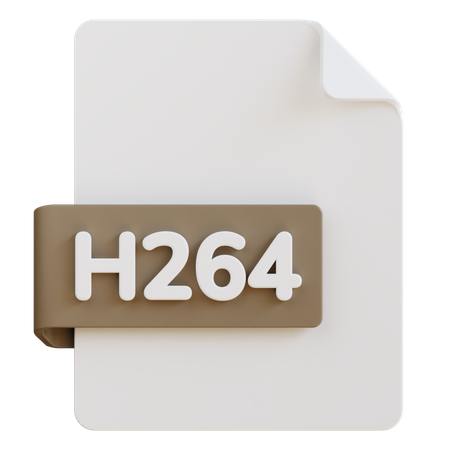 H 264 File  3D Icon