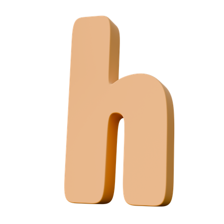 H  3D Icon