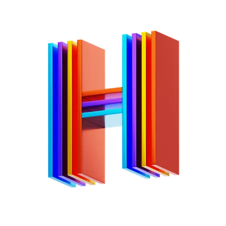 H  3D Icon