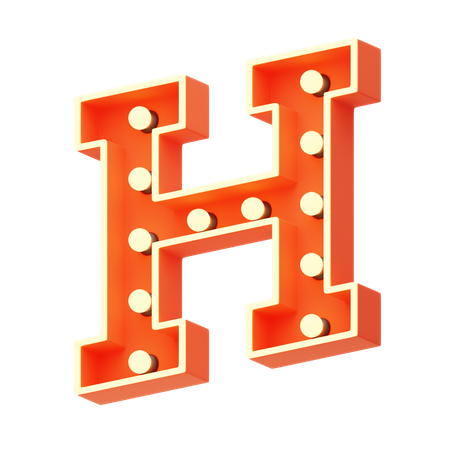 H  3D Icon