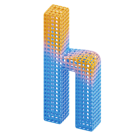 H  3D Icon