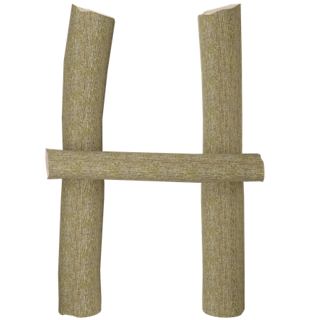 H  3D Icon