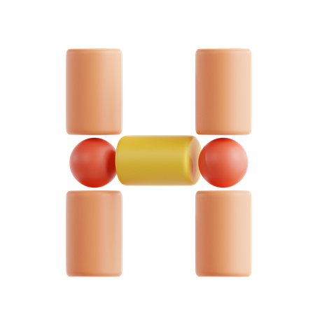 H  3D Icon