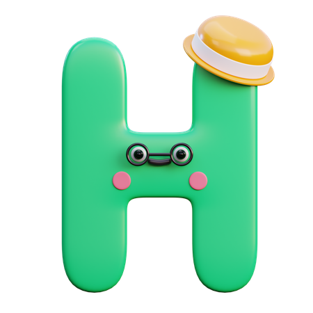 H  3D Icon