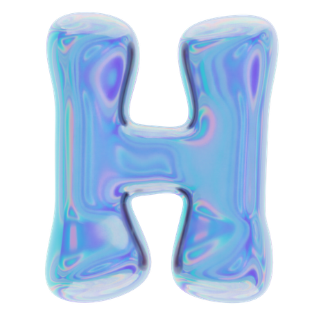H Abstract Shape  3D Icon