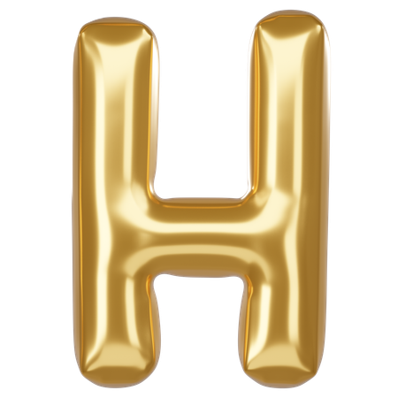 H alfabeto  3D Icon