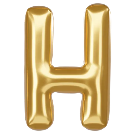 H alfabeto  3D Icon