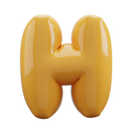 Alfabeto H  3D Icon