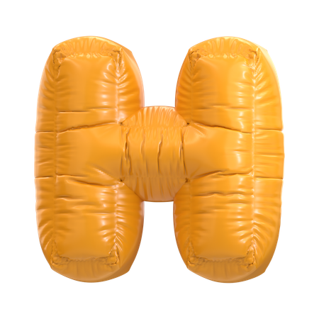 H alphabet  3D Icon