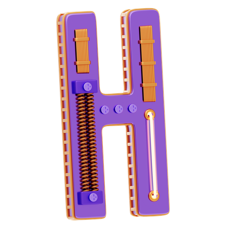 Buchstabe h  3D Icon