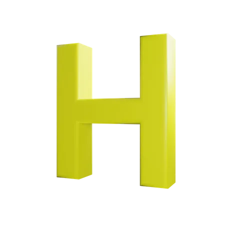 Buchstabe h  3D Icon