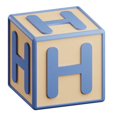 Buchstabe h  3D Icon