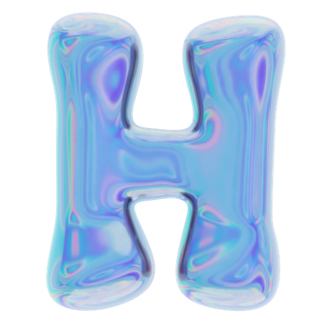 H forme abstraite  3D Icon