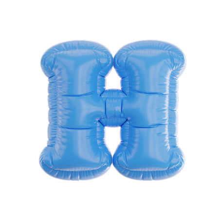 H gonflé  3D Icon