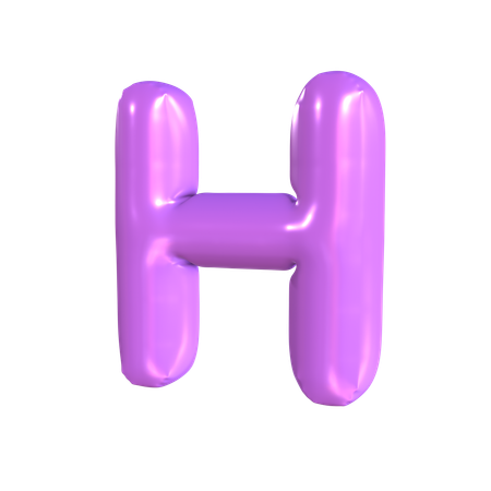 H Latter  3D Icon