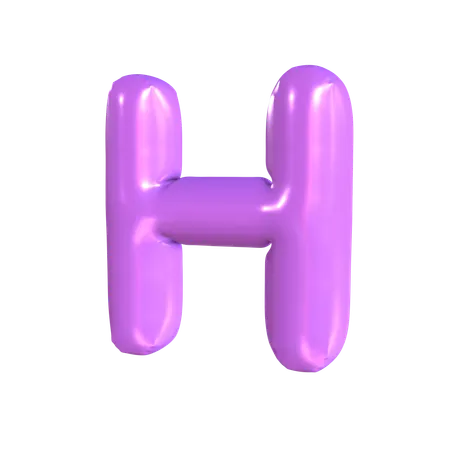 H Latter  3D Icon