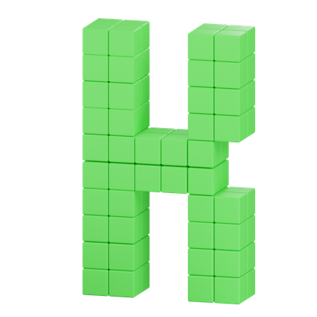 H Latter  3D Icon