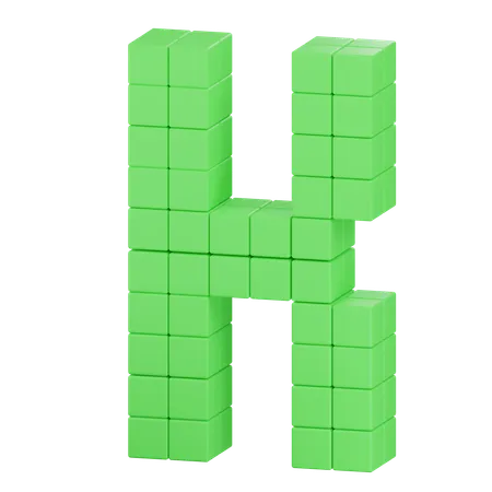 H Latter  3D Icon