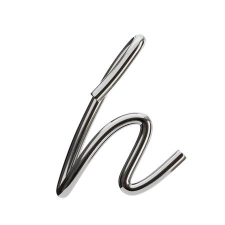 Letra h  3D Icon