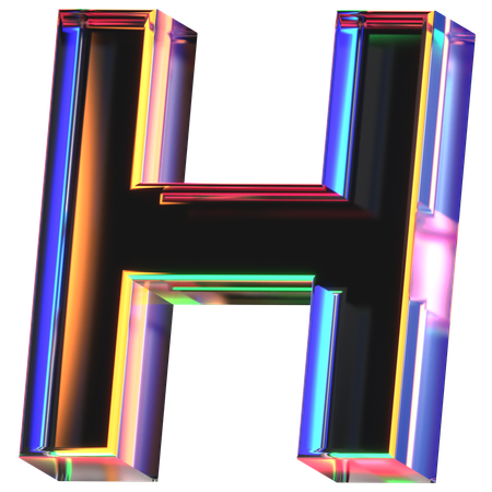 H Letter  3D Icon