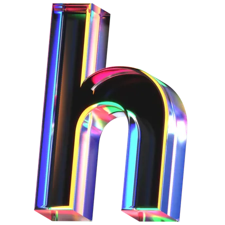 H Letter  3D Icon