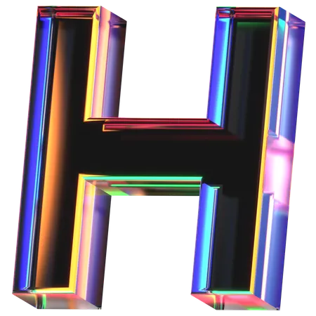 H Letter  3D Icon