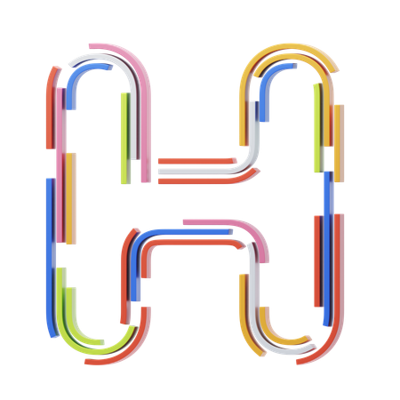 H Letter  3D Icon