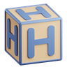 letter h emoji 3d
