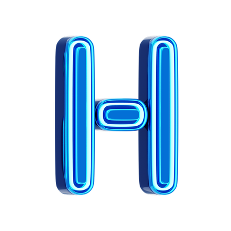 H lettre  3D Icon
